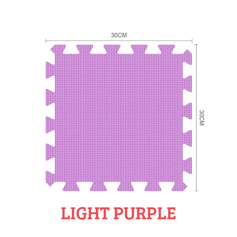 Противоскользящий коврик для защиты от шума для дома, мягкая напольная плитка, EVA, детский Поролоновый безопасный гимнастический коврик-пазл, ковер, водонепроницаемый коврик для детей - Цвет: purple