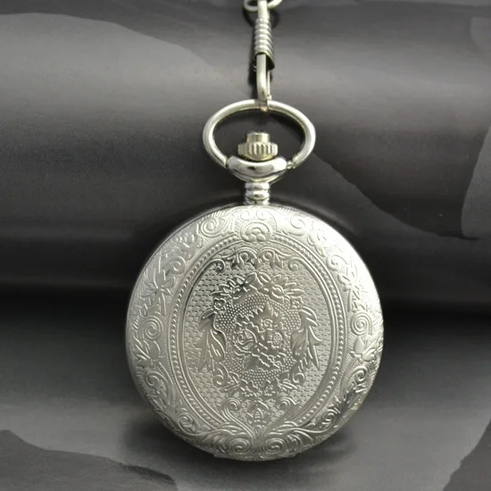 classic vintage retro style silver white face dial man men pocket watch with cha classic vintage retro style silver white face dial man men pocket watch with cha