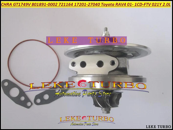 Turbo Cartridge CHRA GT1749V 801891-5002S 801891-0001 721164-0004  Turbocharger For TOYOTA Rav 4 2001-05 1CD-FTV 021Y 2.0L 93kw (1)