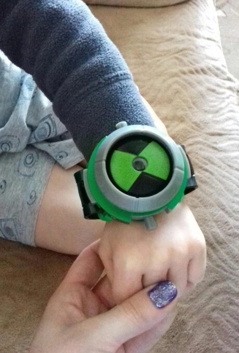 Ben 10 Ultimate Omnitrix часы стиль Япония проектор часы бан дай подлинные Ben10 часы игрушки кукла подарок