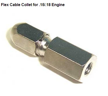 rc boat parts 62156 Flex Cable Collet for .15/.18 Engine for Boat