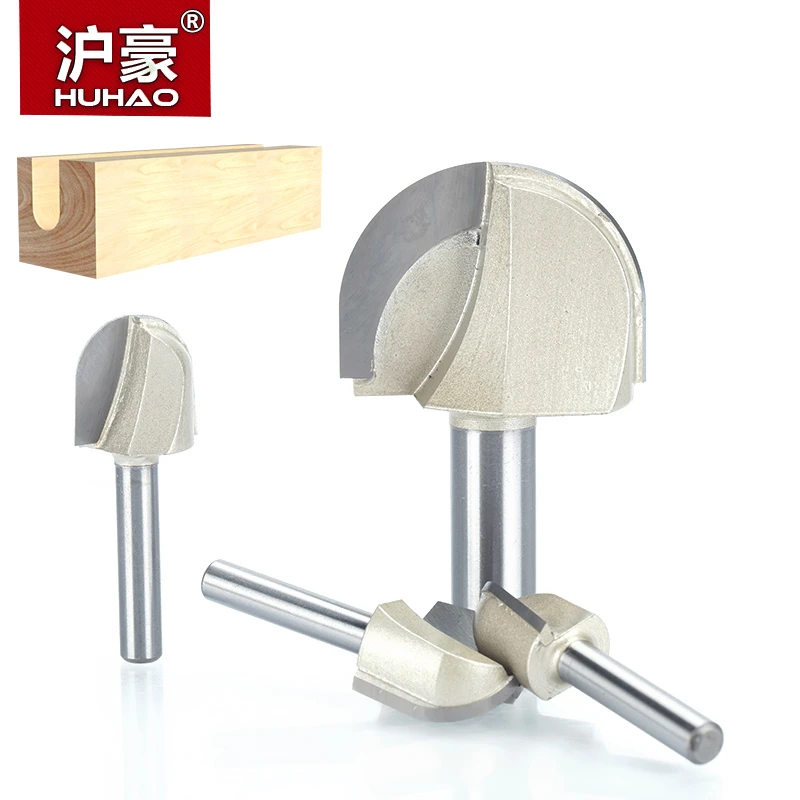 1//4/" 1//2/" Shank Round Nose Router Bit Tungsten Steel CNC Engraving Wood Working