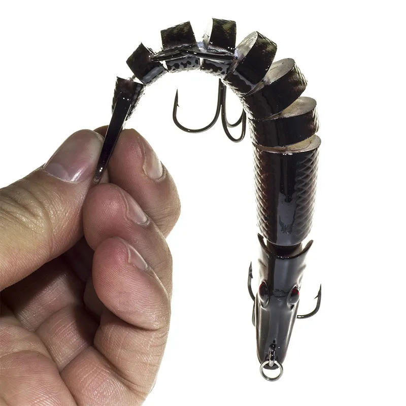 

10pcs 12.5cm 20g 9-segement Isca Artificial Pike Lure Muskie Fishing Lures Swimbait Crankbait Hard Bait Fishing Accessory