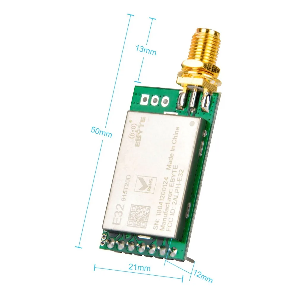 SX1278/SX1276 LoRa радио Беспроводной 433/868/915 мГц UART серийный модуль LoRaWAN приемник передатчик + 3dBi SMA Антенна для Arduino