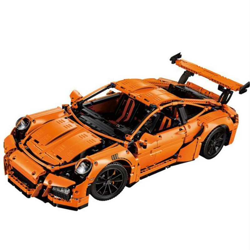2016 New 20001 2704Pcs Technic Series 911 GT3RS Race Car Model Building Kits Blocks Bricks Toy Compatible With Gift m338