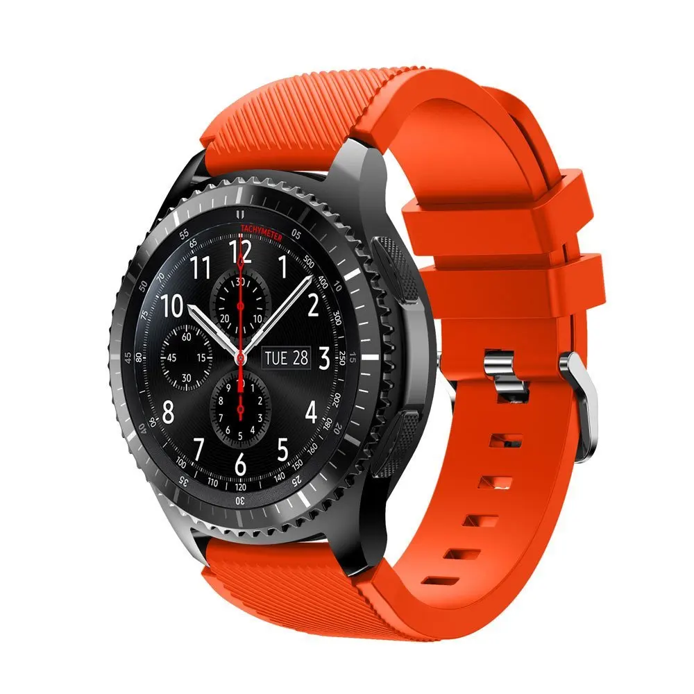 18 Colors Gear S3 Band Soft Silicone Replacement Sport Strap for Samsung Gear S3 Frontier S3 3