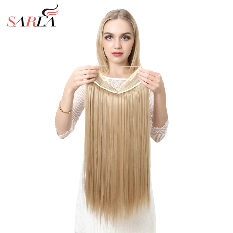 Hair Extension Wire Halo Invisible Ombre Straight 22\ Hair Extension Wire Halo Invisible Ombre Straight 22\