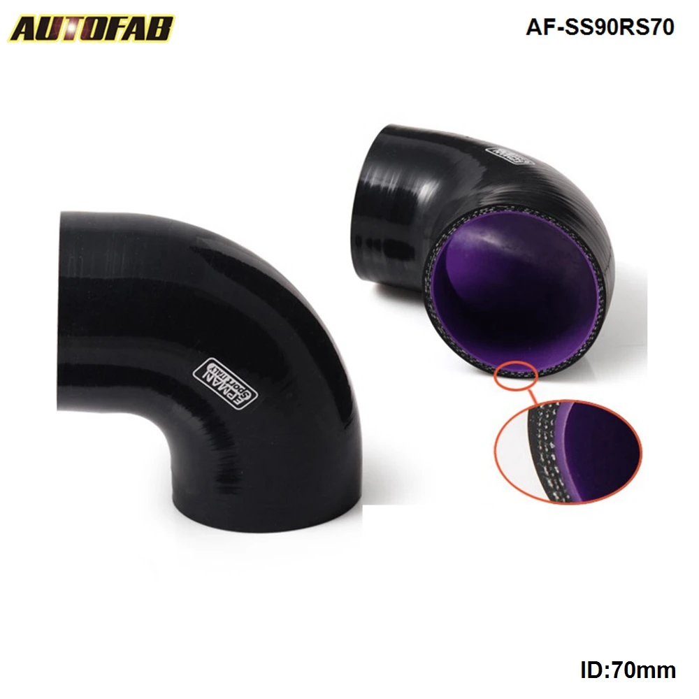 

2.75" 70mm 4-Ply Silicone Intercooler 90 Degree Elbow Coupler Hose Pipe For Honda CIVIC Type-R DC2 B1 AF-SS90RS70