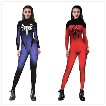 

Spiderman Jumpsuit Catsuit Character Sexy Cosplay Costumes Spider-Man Women Bodysuit Fancy Dress for Halloween Purim party