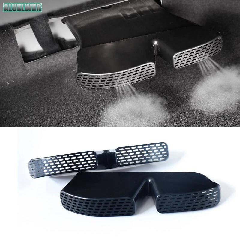 2PCS car styling Seat AC Heat Floor Air Conditioner Duct Vent Outlet