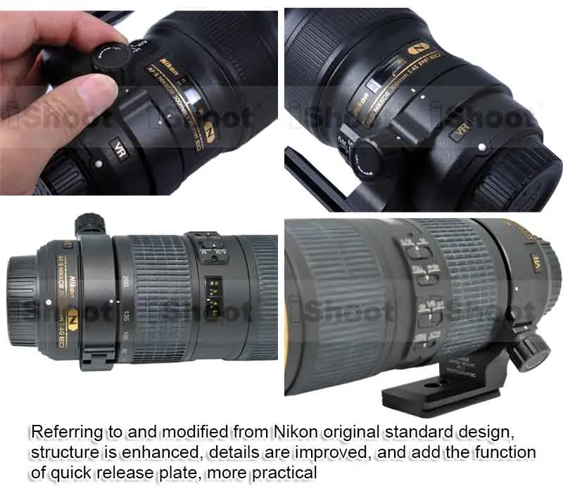Крепление для штатива объектива Кольцо RT-1 держатель для камеры воротник с Arca Fit БЫСТРОРАЗЪЕМНАЯ пластина для Nikon AF-S 300 мм F/4E PF ED VR