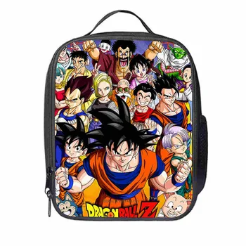 

Dragon Ball Lunch Bag Customized Torankusu Goku Super Saiyan Teenagers Boys Girls Kid School Thermal Cooler Insulated Tote Box