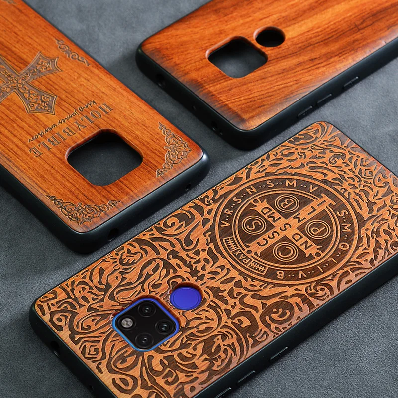 

Huawei Mate 20 Pro Case Boogic Original Wood funda Mate 20X Rosewood TPU Shockproof Back Cover Phone Huawei Mate 20 10 Pro case