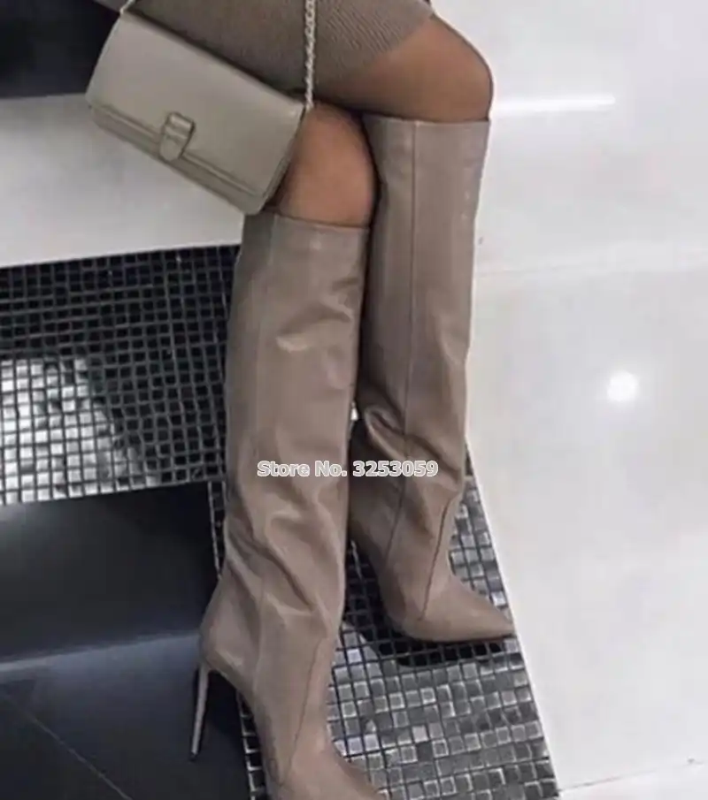 leather dress boots womens