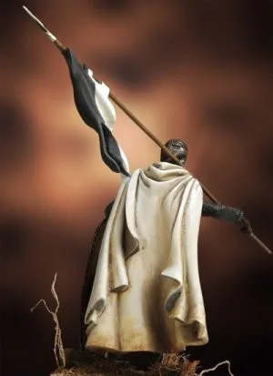 Medieval  Templar Knight Bannerholder XII Century --54 mm  