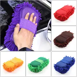 Супер Перчатка для мытья машины Car рука мягкая Полотенца микрофибра синели губка для чистки автомобилей блок автомобиль стиральные