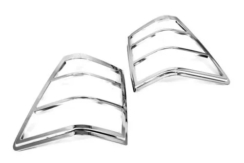 

2pcs ABS Rear Tail Light Lamp Cover Chrome For Jeep Grand Cherokee 05-10