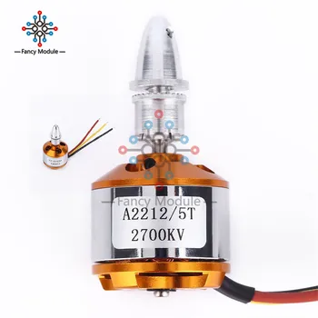 

1Pcs A2212/5T 2700KV Brushless Motor For RC Aircraft Plane Multi-copter Brushless Outrunner Motor