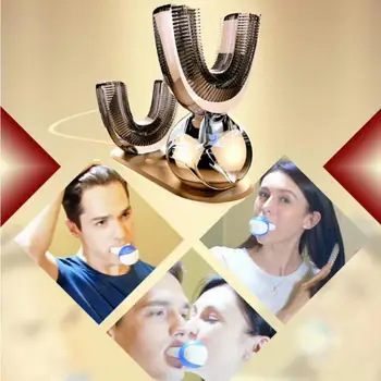 

Automatic Electric Toothbrush Brush Hygiene Oral Dental Care In 15 Second Wireless Charging Head Teeth Whiting