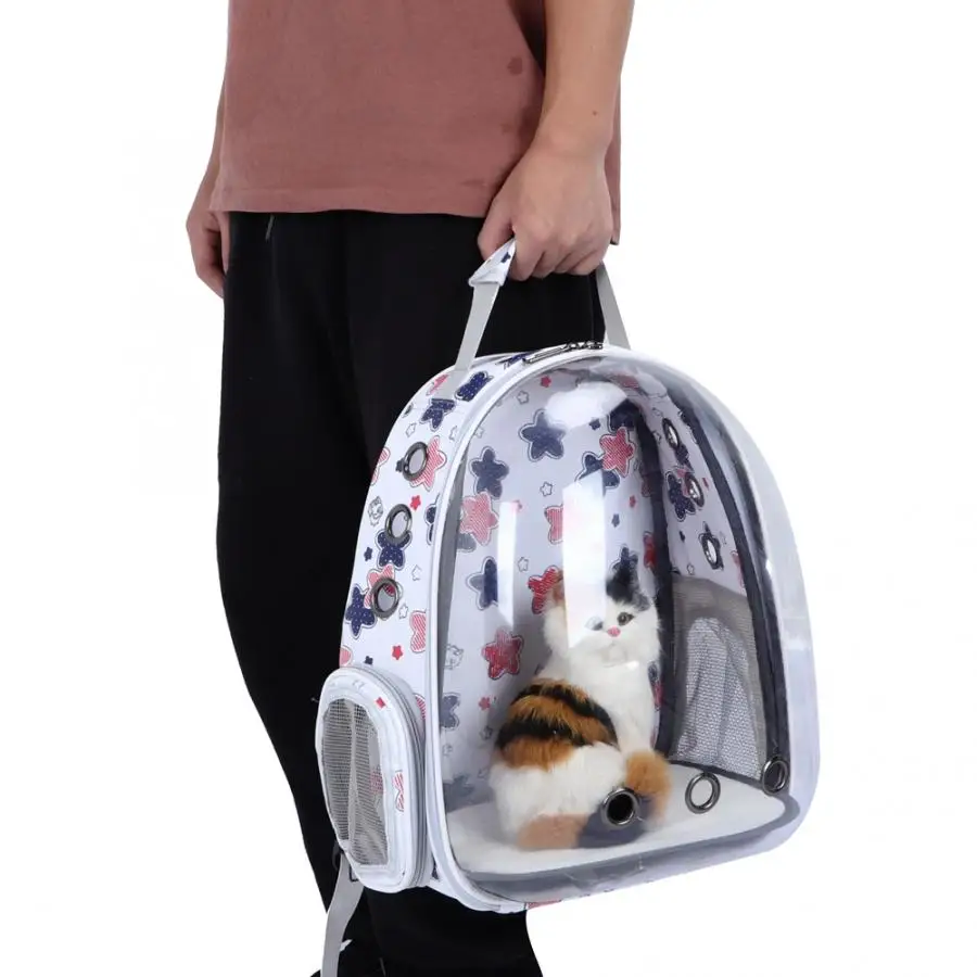 Сумка для собак, переноска для домашних животных, дышащий космический рюкзак для переноски капсул с вентиляционным отверстием для кошек