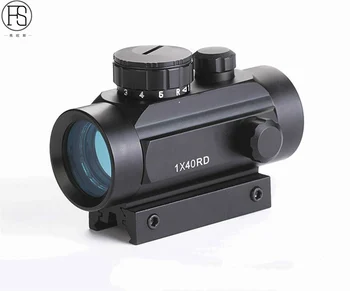 

Adjustable NEW 1x40 Hunting Tactical Riflescopes Red Green Dots holographic Optical Sight Scope FIRE Gun Scope For 20/11mm Rail