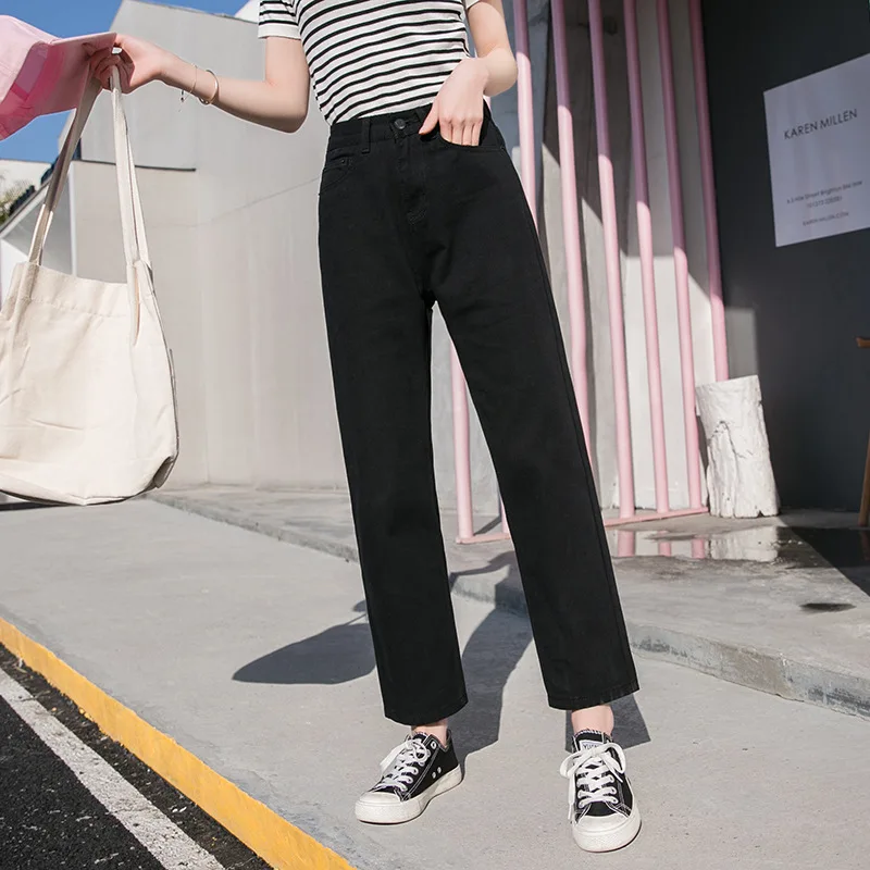 Fall White Mom Jeans Vintage High Waisted Wide Leg Jeans Women Cropped Baggy Straight Leg Jeans Chic Casual Denim Pants Fall White Mom Jeans Vintage High Waisted Wide Leg Jeans Women Cropped Baggy Straight Leg Jeans Chic Casual Denim Pants