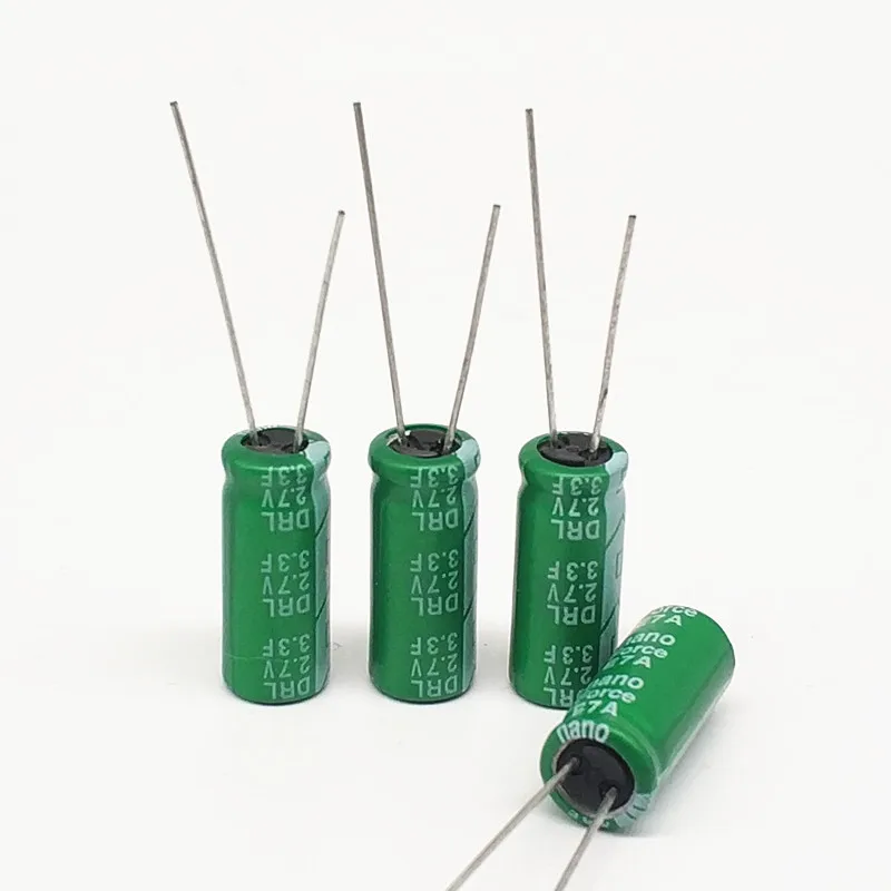 5pcs 2.7V 3.3F high current toy power supply 2.7V3.3F Driving recorder capacitor volume 8mm*20mm | Электроника