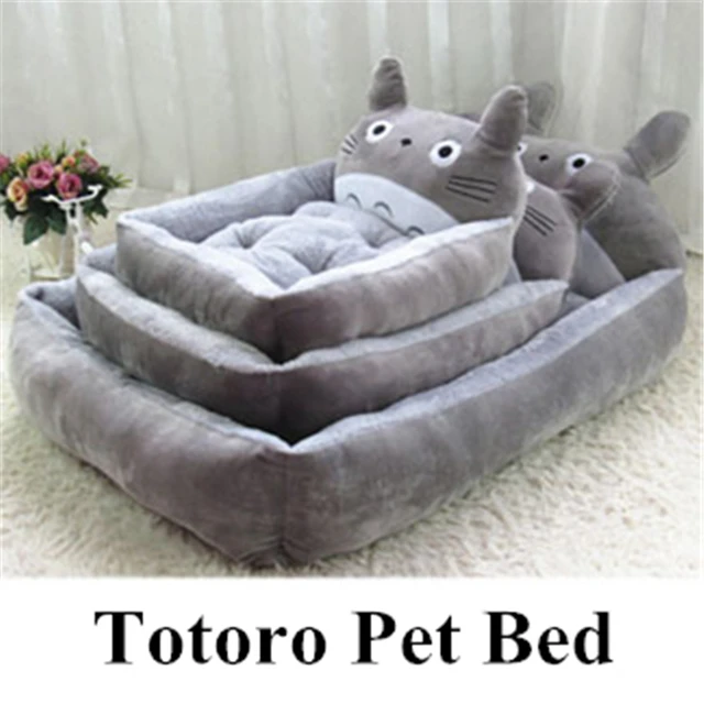 Winter 4 Cartoon Dog Bed Totoro Pet House flannel Cat Kennel Pet