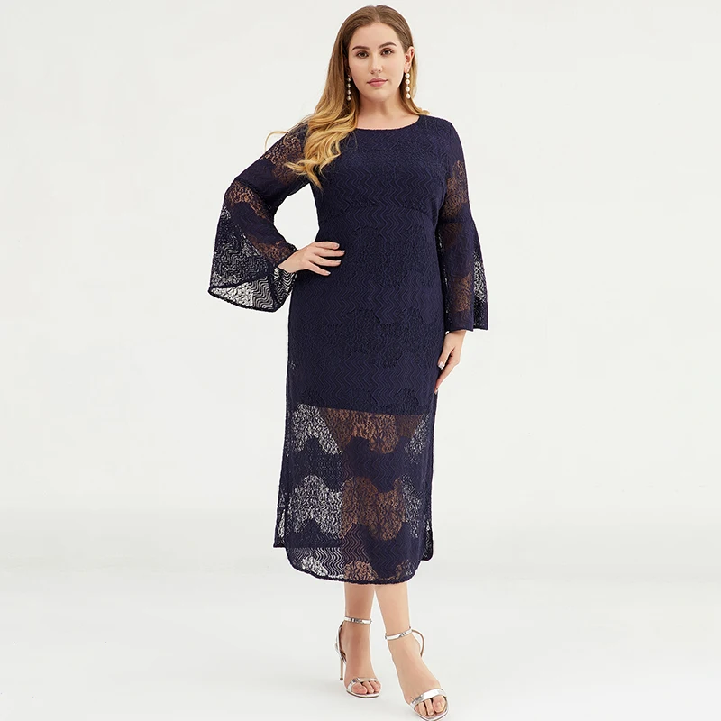 Women Lace Dress XXXL 3XL Plus Size Black Female Fashion Elegant Clothes Femininos Vestidos Ladies Summer Office Party Dresses (3)