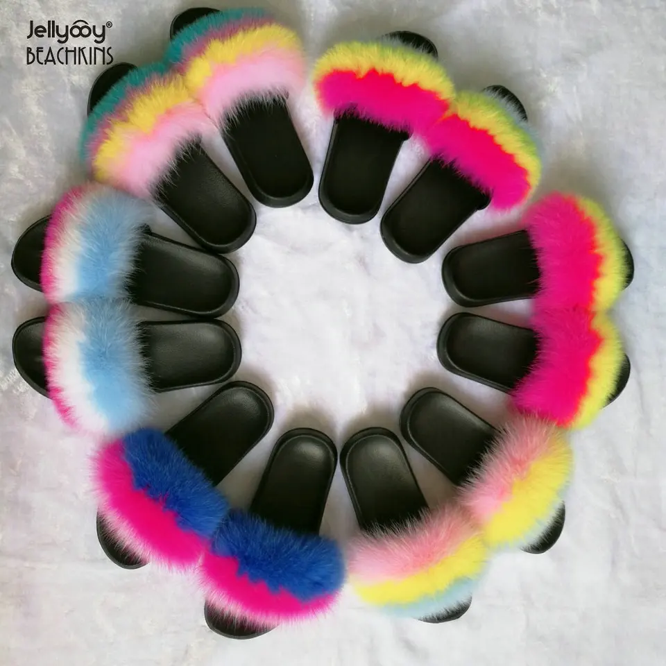 rainbow sandals with matching purse