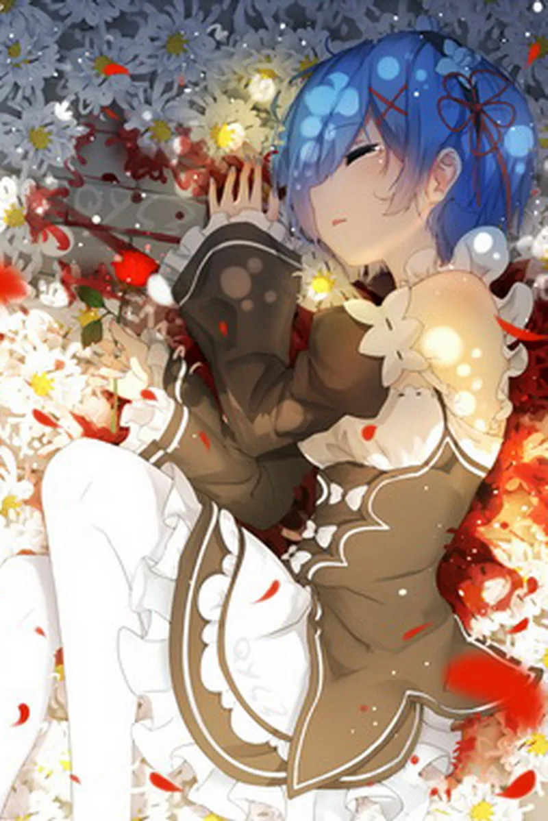 Домашний текстиль Re:ZERO Anime Rem 60*40 см односторонний двухсторонний чехол наволочка