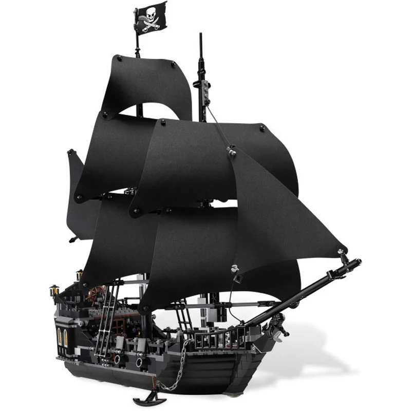 

Pirates of the Caribbean The Black Pearl Ship 804pcs Compatible With Lego bluilding block brick minfigured set toy for children