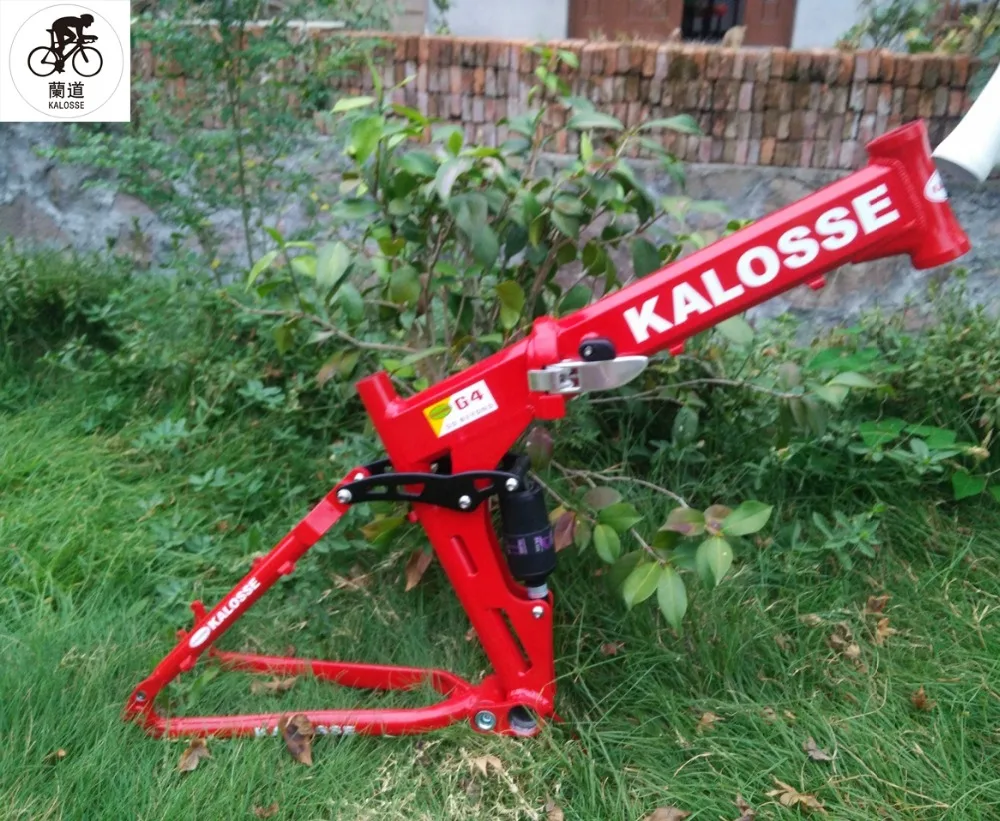 Flash Deal Kaloss DIY colors  foldable  bicycle  frame  full suspension   mountain  bike frame  aluminum alloy   17 inch  26 inch 18