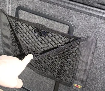 

Car Styling Car Rear Trunk Back Seat Elastic String Net Mesh Storage Bag for Audi a4 a3 q5 q7 a5 b6 b8 a6 c5 b7 c6 Accessories