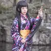 Vintage Tradition originale soie Yukata Robe avec Obi Style japonais femmes Kimono Robe Sexy Halloween Cosplay Costumes S-3XL ► Photo 3/6