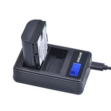 LCD Dual USB Battery Charger for LP-E6 LP E6 LPE6 Canon 5D Mark II III 7D 60D EOS 6D 70D 80D Cameras