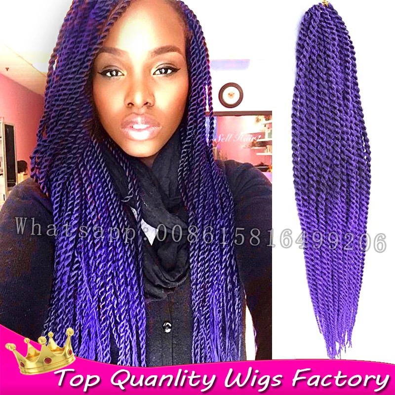Free Ship 18 Kanekalon Senegalese Twist Hair Crochet Synthetic