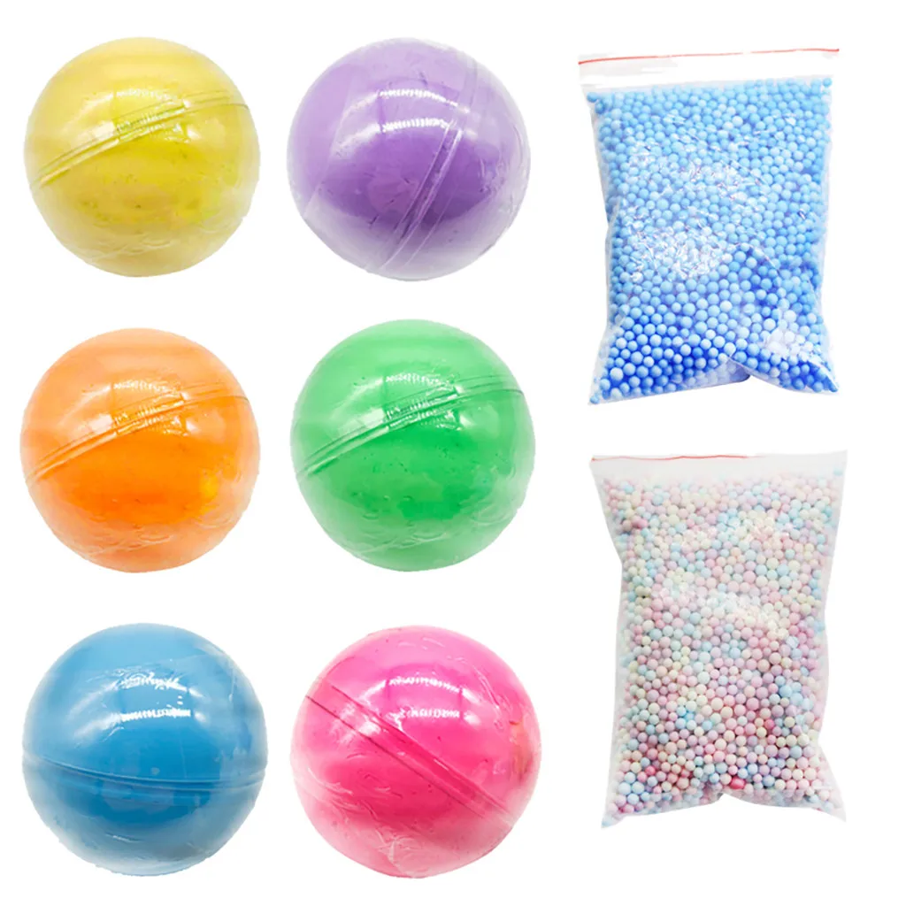 

HIINST Slime Six-color Cotton Clay Ball Diy Set Children's Puzzle Decompression Toy 19APR1