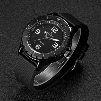 

V6 Quartz Men's Watch Large Dial Sport Watch Military Sports Watches Silicone Band Clock relogio masculino erkek kol saati