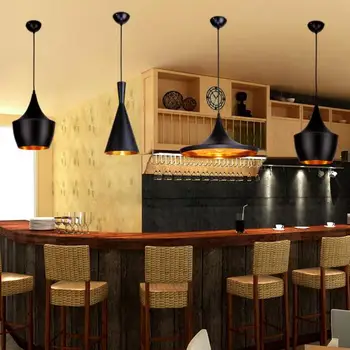 

Black/White/Gold ABC Pendant Lights(Tall,Fat and Wide)Tom Musical Instrument Hanging Pendant Lamp Light For Restaurant Lamp xu