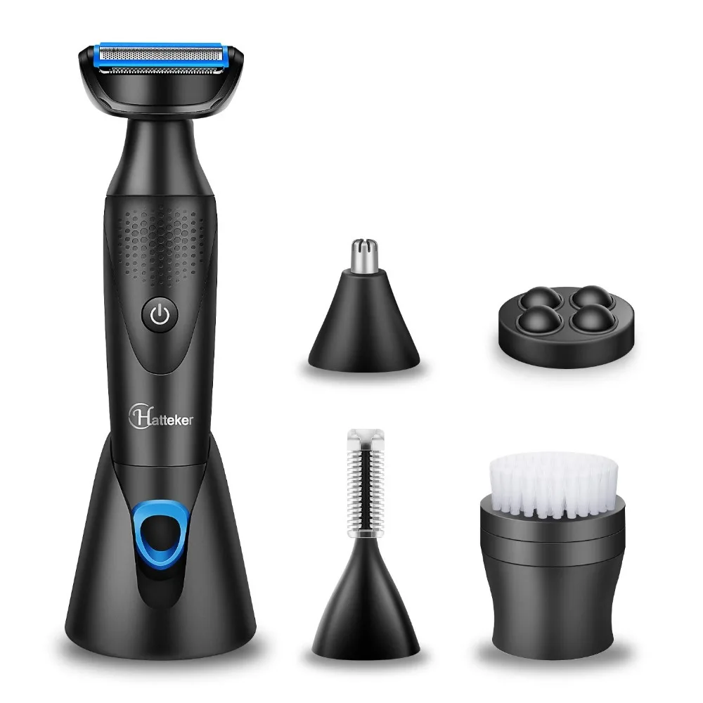 

5in1 battery electric razor for men face foil electric shaver beard shaving machine body grooming kit wet dry bald head travel