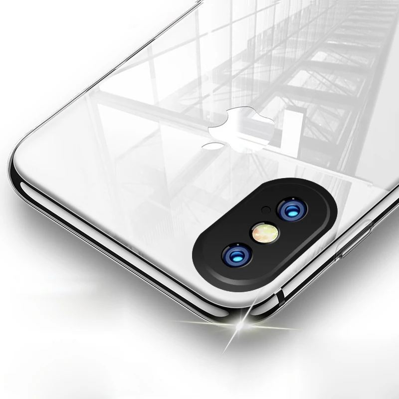 Роскошные мягкие прозрачные силиконовые чехлы для iPhone х чехол ультра тонкий full