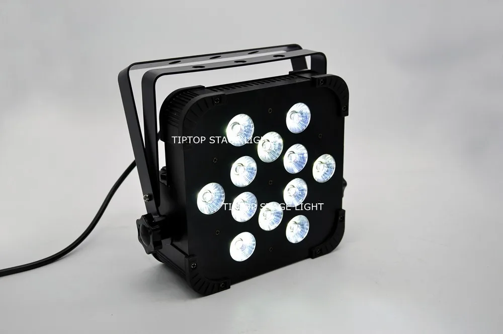 10IN1 кейс пакет 12x15 Вт Мощность Фул светодиодный освещение 5IN1 TIPTOP DJ SlimPAR Pro Slim Case с высоким уровнем Мощность шестигранный-Цвет(RGBAW+ UV) светодиодный s