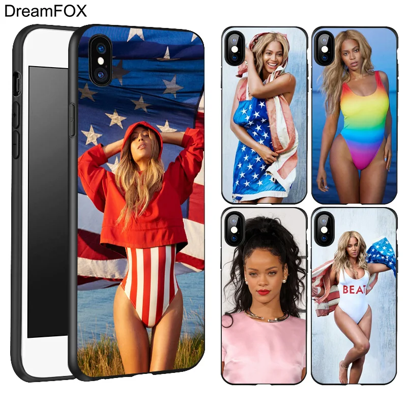 

DREAMFOX L116 Beyonce Rihanna Black Soft TPU Silicone Case Cover For Apple iPhone 11 Pro XR XS Max X 8 7 6 6S Plus 5 5S 5G SE