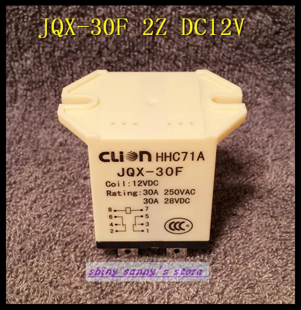 3Pieces/Lot JQX-30F 2Z DC 12V Coil 30A 250V AC Power Relay 8 Pin DPDT Brand New 3Pieces/Lot JQX-30F 2Z DC 12V Coil 30A 250V AC Power Relay 8 Pin DPDT Brand New