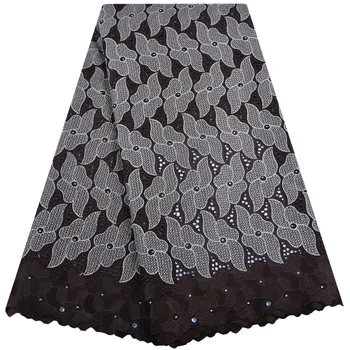 

2019 Factory Direct Sale African Dry Lace Fabric Swiss Voile High Quality Lace Fabric Embroidered Nigerian For Wedding 1383