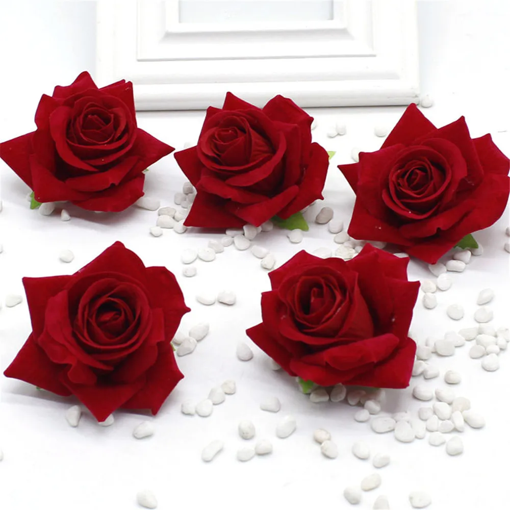 VINAMIT 4 см искусственные розы свадебный цветок невесты DIY украшения дома розы вечерние подарки