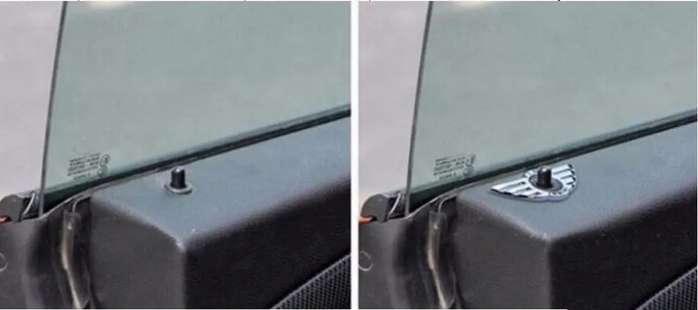SUKO двери автомобиля блокировки Pin крыла эмблемы для BMW Mini Cooper S/один Clubman Coupe R55 R56 R57