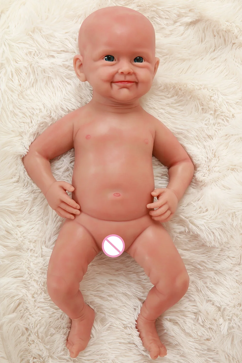 IVITA WG2011 48 см (19 дюймов) 4,46 кг полный средства ухода за кожей силиконовые жив милая улыбка средства ухода для век Opene Reborn Baby куклы игрушка