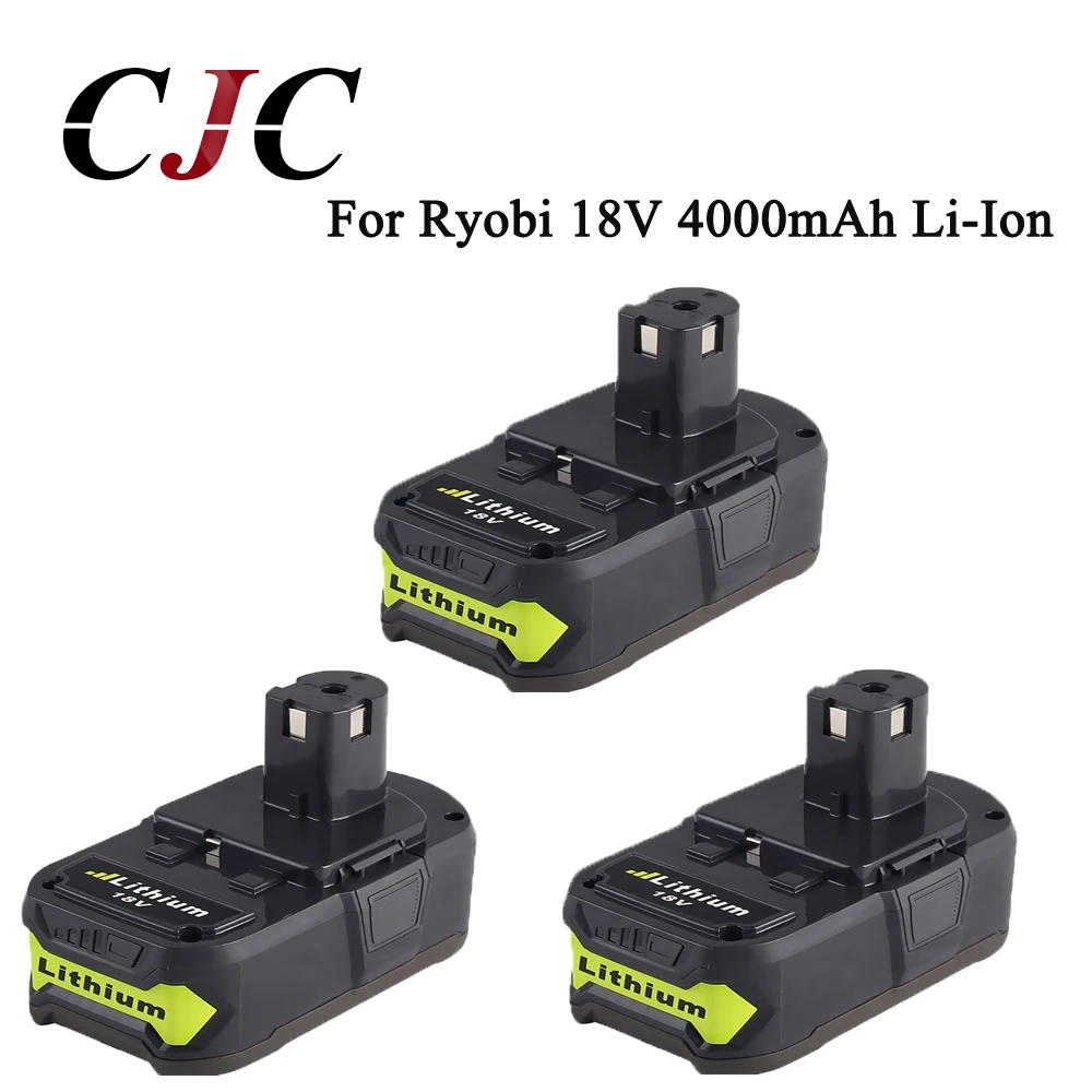 Продажа 3 шт. высокое Ёмкость P108 18 В 4000 мАч Li Ion для Ryobi RB18L40 P300 P400 Перезаряжаемые Мощность инструмент Батарея для ryobi для ONE +